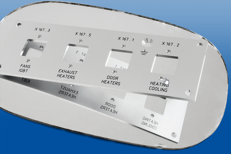 Frontplatten beidseitig bedruckt Frontplatten beidseitig bedruckt